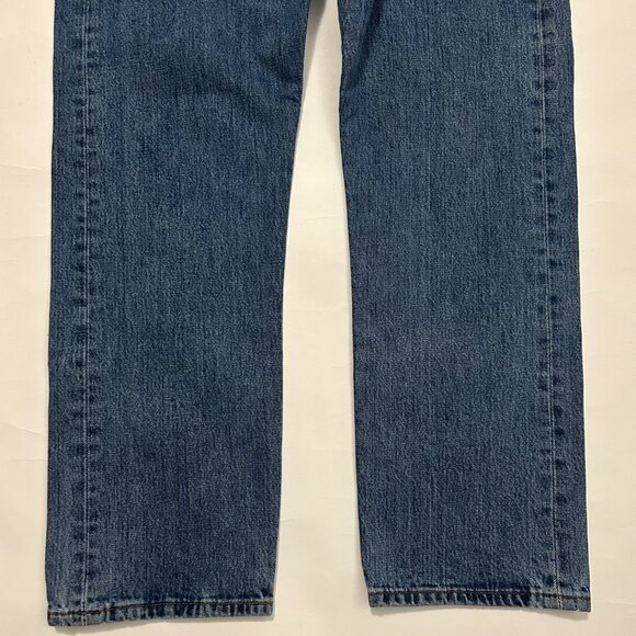 Levis 501 Jeans Mens 36x29 Blue Straight Button Fly 100% Cotton Denim Casual - Picture 5 of 11